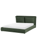 Beliani Wasserbett BAJONNA in Grün/Schwarz - (W) 180 x (H) 94 x (L) 235 cm