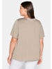 sheego T-Shirt in beige