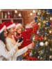 relaxdays 30-tlg. Weihnachtskugeln Set in Schwarz/Weiß