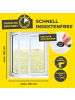 EASYmaxx Moskitonetz Fenster 2er-Set 110x130cm weiß mit Klettverschluss Transparent