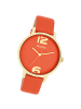 Oozoo Analog-Armbanduhr Oozoo Timepieces orange mittel (ca. 38mm)