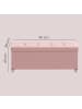 SONGMICS Sitzbank Melisa in Rosa - (B)110 x (H)40 x (T)38 cm