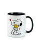 ONOMATO! Peanuts Snoopy Woodstock Tasse in Schwarz