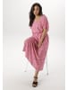 Aniston PLUS Strandkleid in weiß-pink-flieder