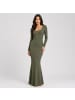 CFAB Maxi-Kleid in Armeegrün