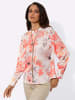 creation L Druckbluse in ecru-apricot-bedruckt