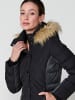 KOROSHI Women's puffer jacket with hood extraib in SCHWARZ