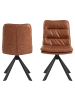 ebuy24 Esszimmerstuhl Dean Braun 2er Set