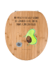 Mr. & Mrs. Panda Toilettendeckel Avocado Tanzen mit Spruch in Braun