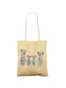Mr. & Mrs. Panda shopping bag Koala Familie zwei ohne Spruch in Gelb Pastell