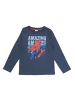 Spiderman Marvel Spider Man Kinder Baumwollshirt blau Langarmshirt Freizeit in Blau
