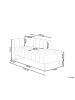 Beliani Chaiselongue LANNILS in Braun/Schwarz - (W) 173 x (H) 73 x (L) 79 cm linksseitig