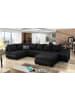 MF Design Gio Recamiere Rechts in Schwarz -  (L) 190 x (B) 351 x (H) 82 cm