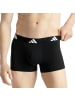 adidas 3er Pack Trunk Active Flex Cotton in Schwarz