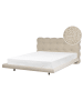 Beliani Doppelbett SOULISSE in Beige/Schwarz - (W) 178 x (H) 93 x (L) 222 cm