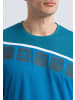 erima 5-C T-Shirt in oriental blue/colonial blue/weiss