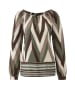 Aniston SELECTED Schlupfbluse in beige-braun-camel-oliv