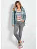 GOLDNER Herbstjacke Damen mit welliger Steppung im sportlichen Look in graugrün