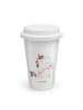 Mr. & Mrs. Panda Travel Mug Einhorn Näherin ohne Spruch in Weiß