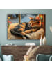 OnlyWow Leinwand Bilder Bernsteinfarben