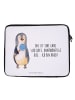 Mr. & Mrs. Panda Notebook Tasche Pinguin Lolli mit Spruch in Weiß