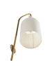 Beliani Wandleuchten LOKY in Beige/Messing/Weiß - (W) 18 x (H) 78 x (L) 18 cm