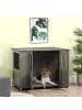 Pawhut Hundekäfig Grau 114L x 60B x 82H cm