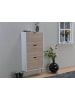 ebuy24 Schuhschrank Napoli Weiß 70 x 24 cm