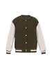 Swirly Women Jacket in Green Olive Darksand