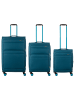 Franky 3er Koffer SET Gr. L/M/S Reisegepäck T27-B petrol/turquise