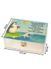Mr. & Mrs. Panda Tee Organizer Pinguin Surfer Design mit Spruch in Weiß