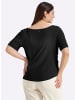sheego Shirt in schwarz