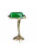 Licht-Erlebnisse Tischlampe (B)12 x (L)19 x (H)28.5 cm in Bronze hell glänzend Grün