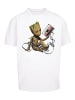 F4NT4STIC T-Shirt Guardians Of The Galaxy Vol2 Groot Tape in weiß