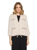 Betty Barclay Shirtjacke mit Kapuze in Grau Beige
