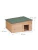 relaxdays Igelhaus in Hellbraun - (B)40 x (H)21,5 x (T)40 cm