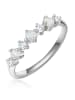 Glanzstücke München Ring aus Sterling Silber mit Zirkonia und Opal in silber