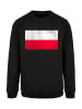 F4NT4STIC Sweatshirt Poland Polen Flagge distressed in schwarz