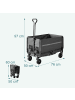 relaxdays Bollerwagen in Grau - (B)50 x (H)97 x (T)76 cm