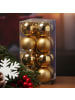 MARELIDA 16er Set Christbaumkugel Weihnachtskugel bruchfest D: 4cm in gold