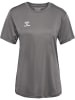 Hummel Hummel T-Shirt Hmlessential Damen Atmungsaktiv Schnelltrocknend in STEEL GRAY