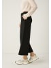 More & More verkürzte Stretch-Hose, weit in black