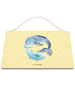 Mr. & Mrs. Panda Schild Walfisch Thunfisch ohne Spruch in Gelb Pastell