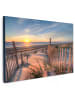 OnlyWow Leinwand Bilder Sonnenuntergang Strand