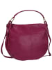 Toscanto Leder Schultertasche Toscanto Tasche fuchsia, pink ca. 40cm