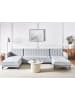 Beliani 3-tlg Modulsofa ABERDEEN in Grau/Schwarz
