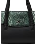 faina Women Handbag in Black Green