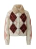 Oui Strickjacke in lt stone red