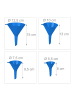 relaxdays 15-tlg. Trichter Set in Blau