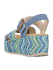 rieker Plateau Sandaletten in Blau